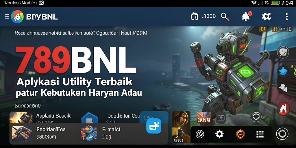 Tampilan utama 789BNL dengan fitur-fitur Utility yang bermanfaat.