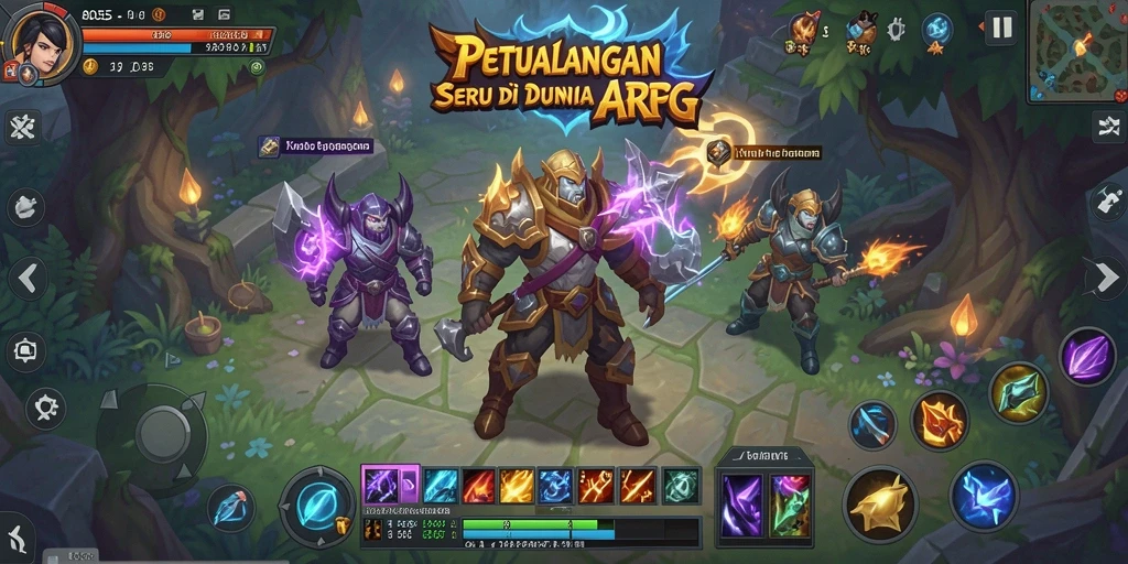 Tampilan menarik dari gameplay ARPG di 8055.