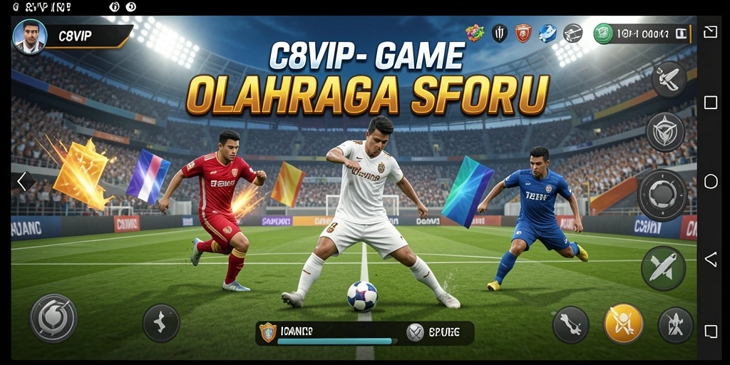 Gameplay seru C8VIP dengan berbagai olahraga menantang.