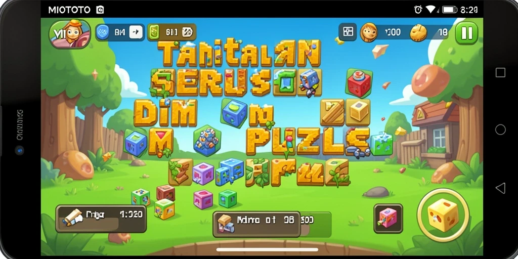 Tampilan gameplay MIOTOTO dengan tantangan puzzle yang menarik.