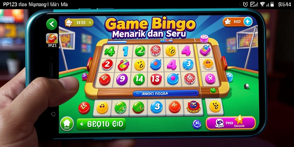 Screenshot gameplay utama PP123 yang menunjukkan keseruan permainan Bingo.