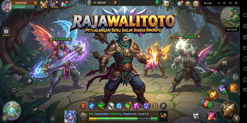 Tangkapan layar gameplay menarik dari RAJAWALITOTO pada saat pertempuran.