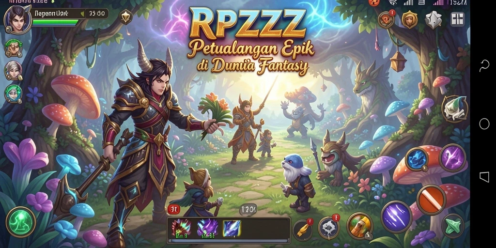 Screenshot menunjukkan gameplay petualangan RPZZZ yang seru dan menantang.
