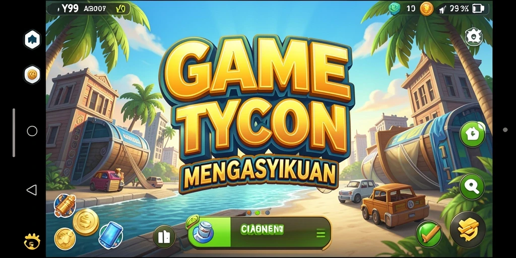Screenshot utama Y89 menampilkan gameplay Tycoon yang dinamis.
